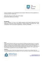 Orthogonal Least Squares Methods and Their Application to Nonlinear System Identification