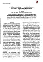 Two-Equation Eddy-Viscosity Turbulence Models for Engineering Applications