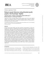 Robust causal inference using directed acyclic graphs: the R package ‘dagitty’