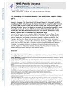 US Spending on Personal Health Care and Public Health, 1996–2013