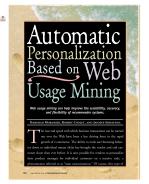 Automatic Personalization Based on Web Usage Mining
