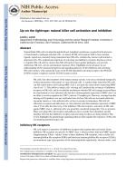 Up on the tightrope: natural killer cell activation and inhibition