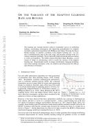 ON THE VARIANCE OF THE ADAPTIVE LEARNING RATE AND BEYOND