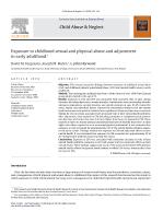 Exposure to childhood sexual and physical abuse and adjustment in early adulthood