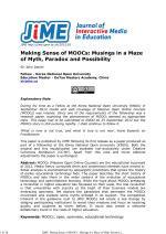 Making Sense of MOOCs: Musings in a Maze of Myth, Paradox and Possibility