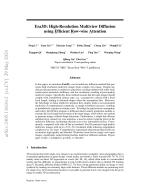 Era3D: High-Resolution Multiview Diffusion using Efficient Row-wise Attention