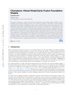 Chameleon: Mixed-Modal Early-Fusion Foundation Models