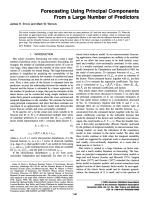 Forecasting Using Principal Components From a Large Number of Predictors