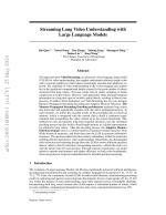 Streaming Long Video Understanding with Large Language Models