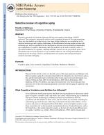Selective review of cognitive aging