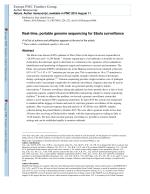 Real-time, portable genome sequencing for Ebola surveillance