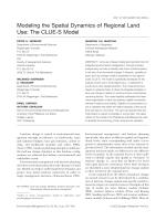 Modeling the Spatial Dynamics of Regional Land Use: The CLUE-S Model