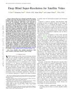 Deep Blind Super-Resolution for Satellite Video