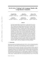 SEMCODER: Training Code Language Models with Comprehensive Semantics