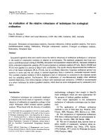 An evaluation of the relative robustness of techniques for ecological ordination