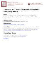 Americans Do IT Better: US Multinationals and the Productivity Miracle