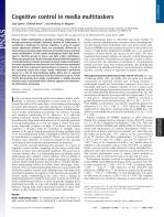Cognitive control in media multitaskers