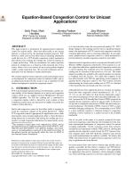 Equation-Based Congestion Control for Unicast Applications