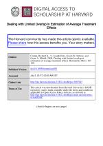 Dealing with Limited Overlap in Estimation of Average Treatment Effects