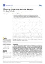 Transport of Nanoparticles into Plants and Their Detection Methods