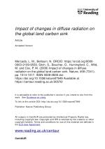 Impact of changes in diffuse radiation on the global land carbon sink