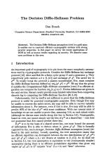 The Decision Diffie-Hellman Problem