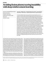 Avoiding fusion plasma tearing instability with deep reinforcement learning