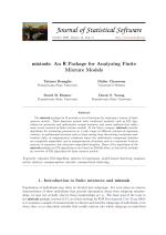mixtools: An R Package for Analyzing Finite Mixture Models