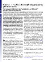 Response of vegetation to drought time-scales across global land biomes
