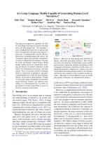 Are Large Language Models Capable of Generating Human-Level Narratives?