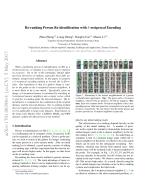 Re-ranking Person Re-identification with k-reciprocal Encoding
