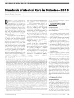 Standards of Medical Care in Diabetes—2010