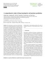 A comprehensive study of deep learning for soil moisture prediction