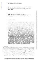 Electromagnetic extraction of energy from Kerr black holes