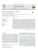 Adsorption of antibiotics on microplastics