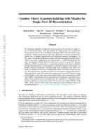 Gamba: Marry Gaussian Splatting with Mamba for Single-View 3D Reconstruction