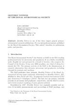 MONTHLY NOTICES OF THE ROYAL ASTRONOMICAL SOCIETY