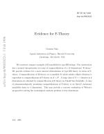 Evidence for F-Theory