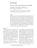 Dectin-1 Is A Major β-Glucan Receptor On Macrophages