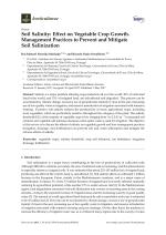 Soil Salinity: Effect on Vegetable Crop Growth. Management Practices to Prevent and Mitigate Soil Salinization