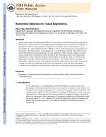 Biomimetic Materials for Tissue Engineering