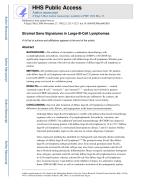 Stromal Gene Signatures in Large-B-Cell Lymphomas