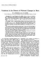 Variations in the Pattern of Pubertal Changes in Boys