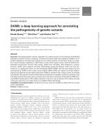 DANN: a deep learning approach for annotating the pathogenicity of genetic variants