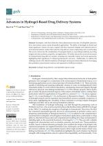 Advances in Hydrogel-Based Drug Delivery Systems