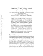 Jill Watson: A Virtual Teaching Assistant powered by ChatGPT