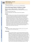 Human Hallucinogen Research: Guidelines for Safety