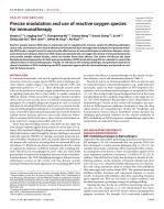 Precise modulation and use of reactive oxygen species for immunotherapy