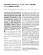 Comprehensive analysis of CpG islands in human chromosomes 21 and 22