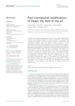 Post-translational modifications of Keap1: the state of the art
